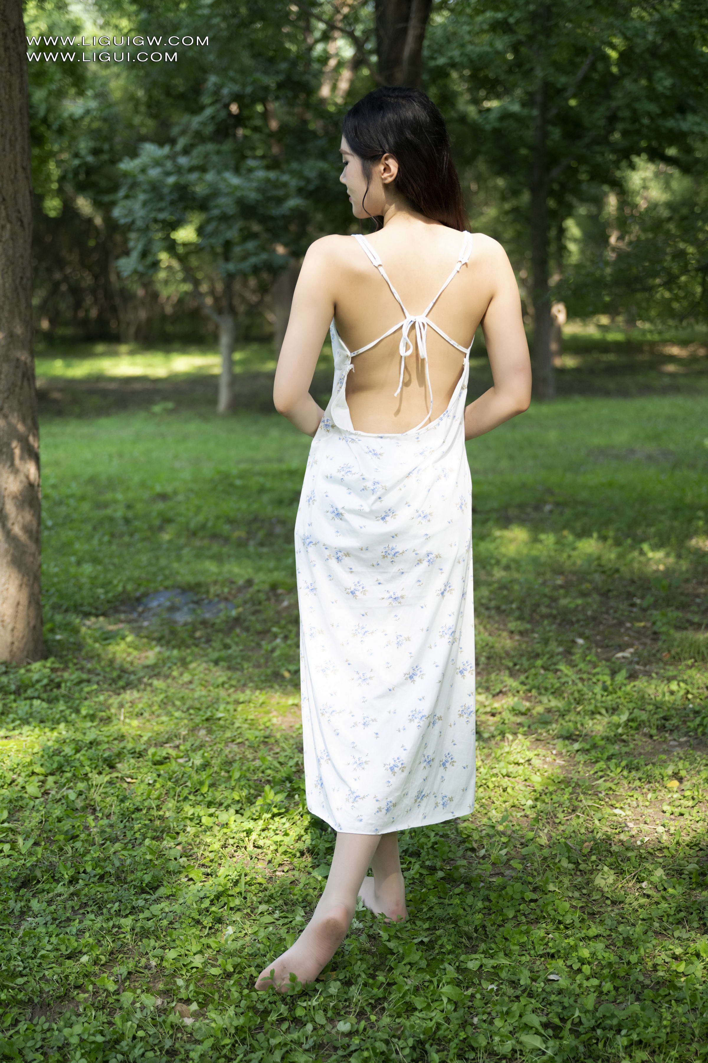 [Ligui丽柜] 2025.11.14 白纱透肤林中漫游 昆昆第9张