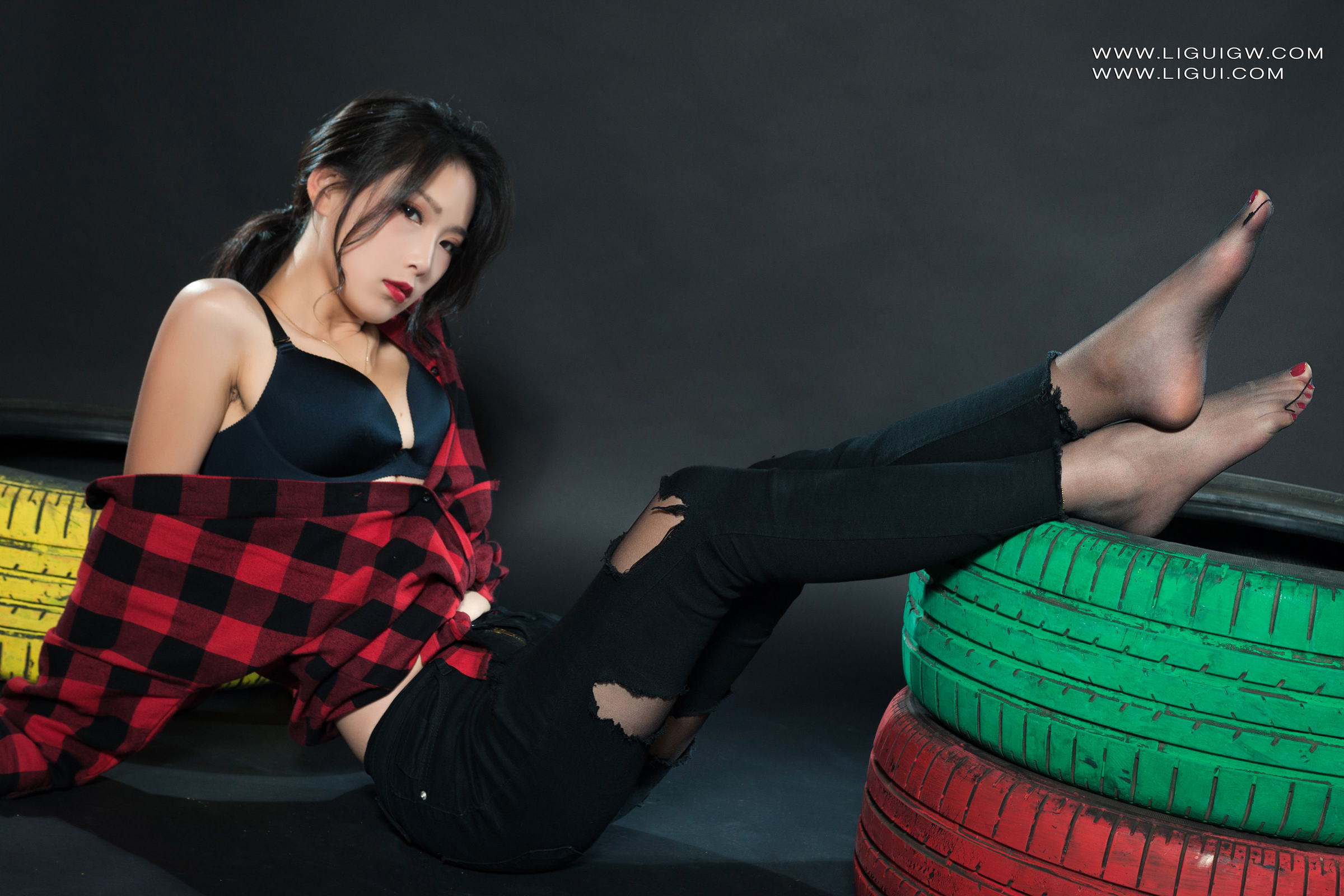 [Ligui丽柜] 2025.11.03《红与黑的激情碰撞》维拉 Weila第17张